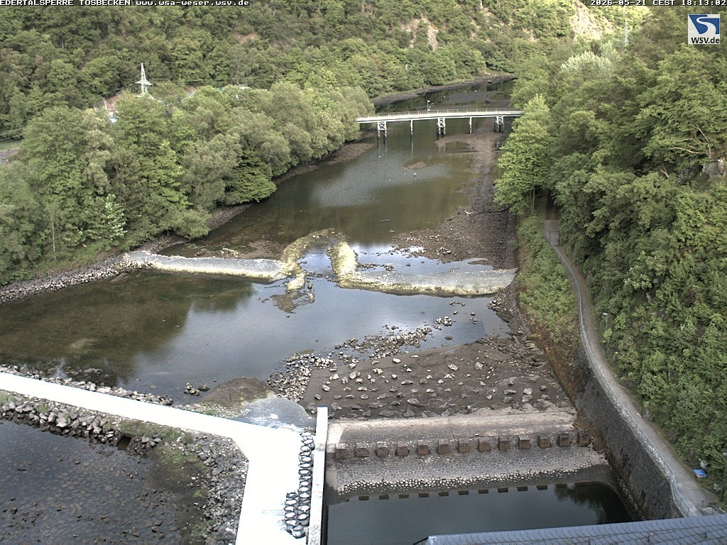 Archiv Foto Edertalsperre: Webcam Tosbecken