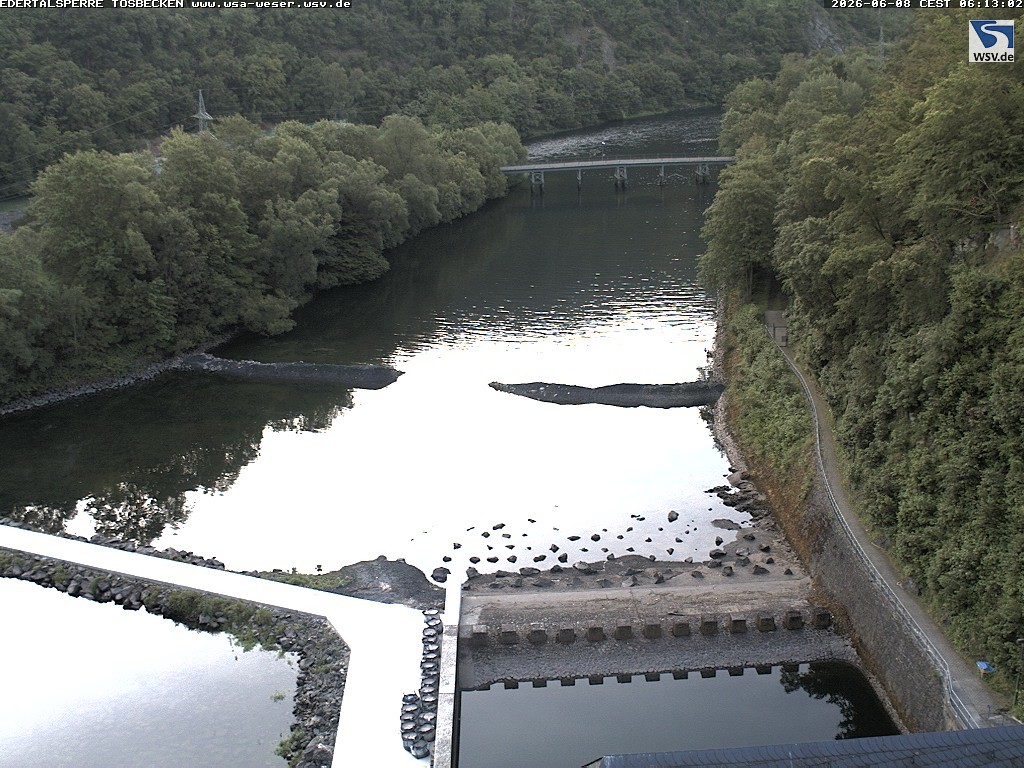 Archiv Foto Edertalsperre: Webcam Tosbecken