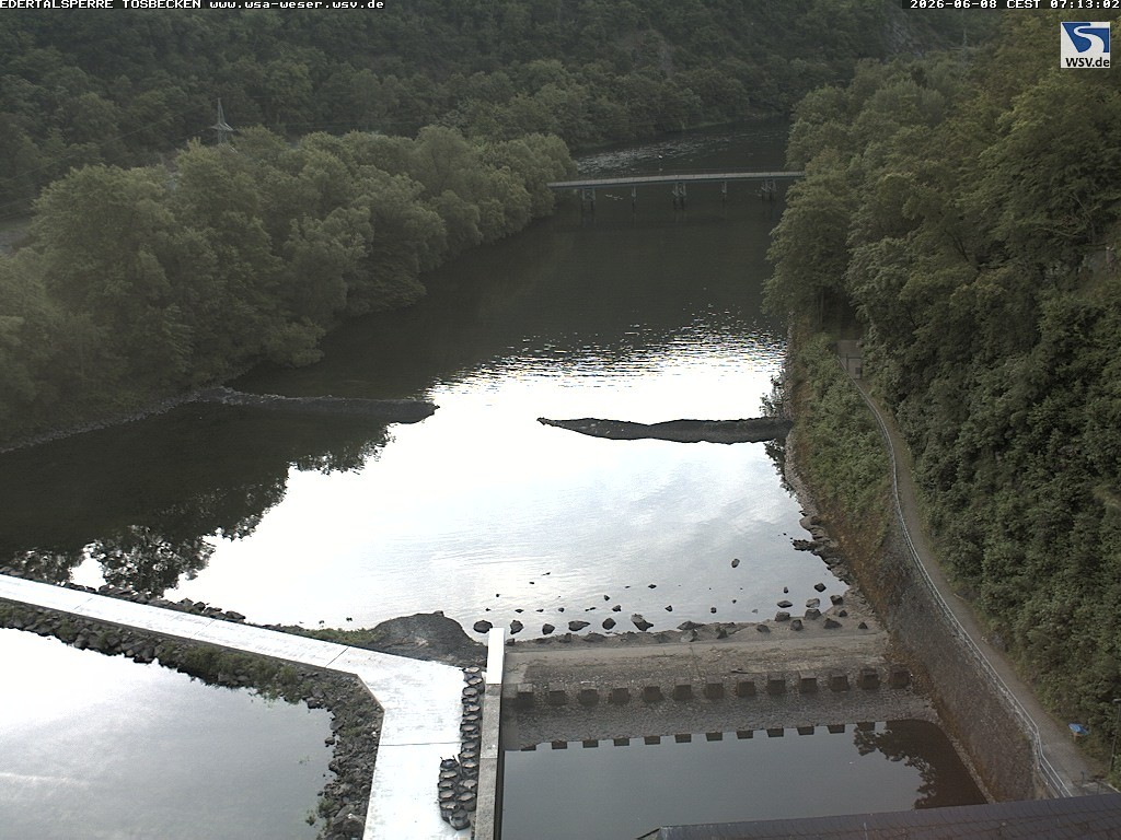 Archiv Foto Edertalsperre: Webcam Tosbecken
