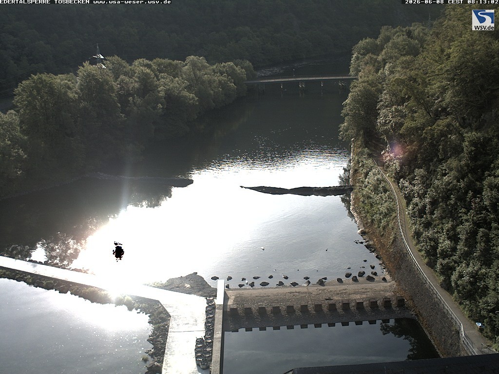 Archiv Foto Edertalsperre: Webcam Tosbecken