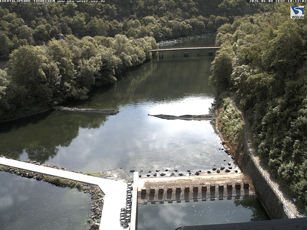 Archiv Foto Edertalsperre: Webcam Tosbecken