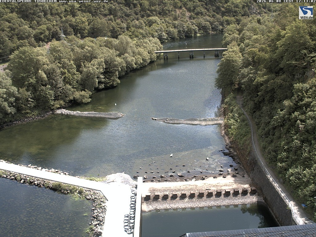 Archiv Foto Edertalsperre: Webcam Tosbecken