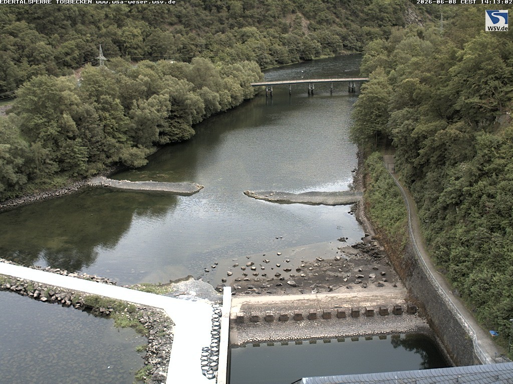 Archiv Foto Edertalsperre: Webcam Tosbecken
