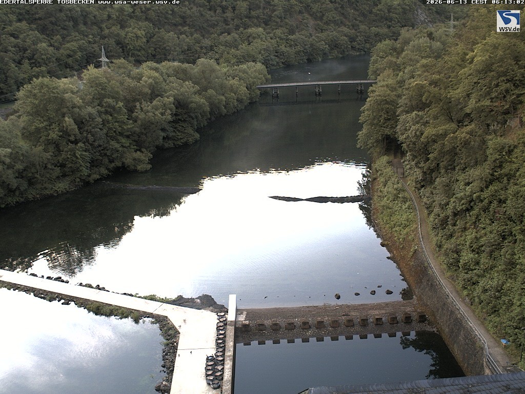 Archiv Foto Edertalsperre: Webcam Tosbecken