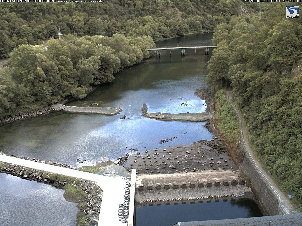 Archived image Webcam Lake Eder: Catch Basin
