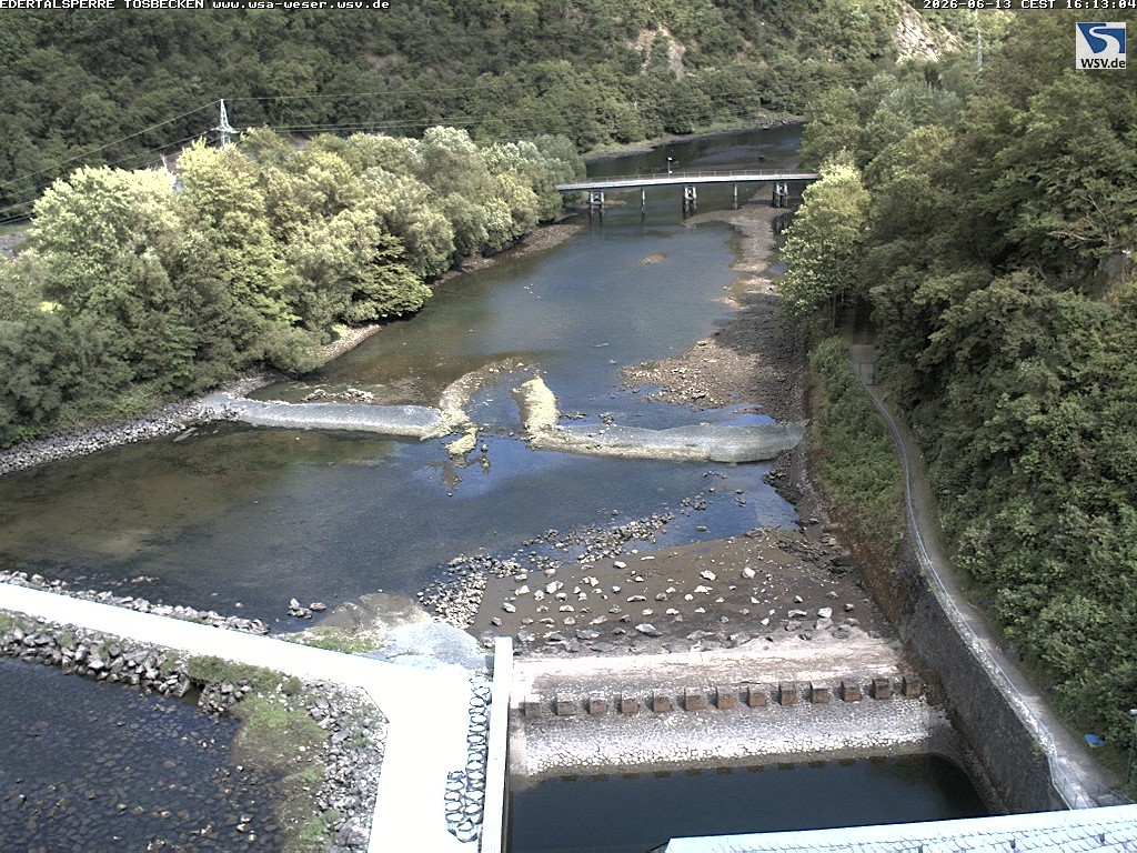 Archived image Webcam Lake Eder: Catch Basin