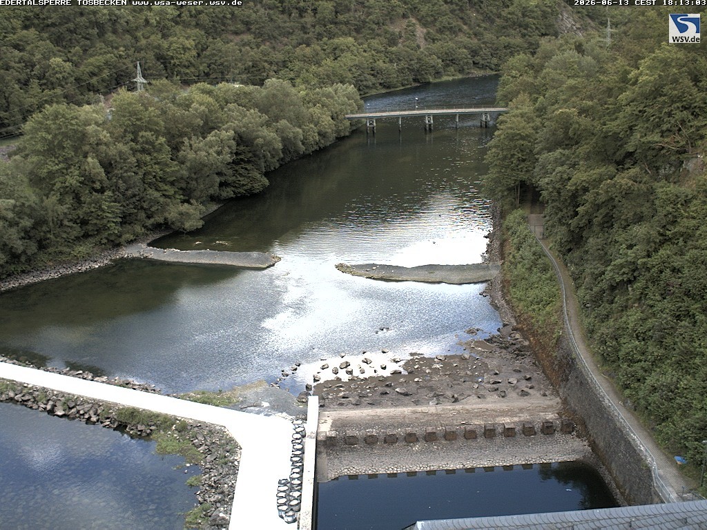 Archived image Webcam Lake Eder: Catch Basin