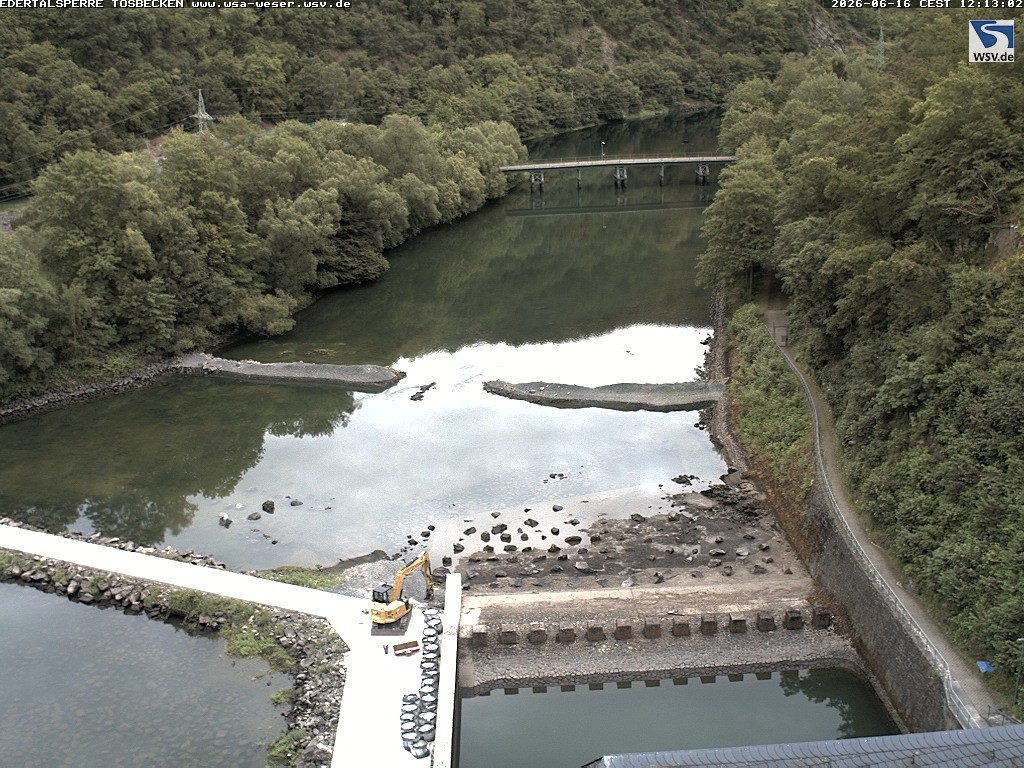 Archiv Foto Edertalsperre: Webcam Tosbecken