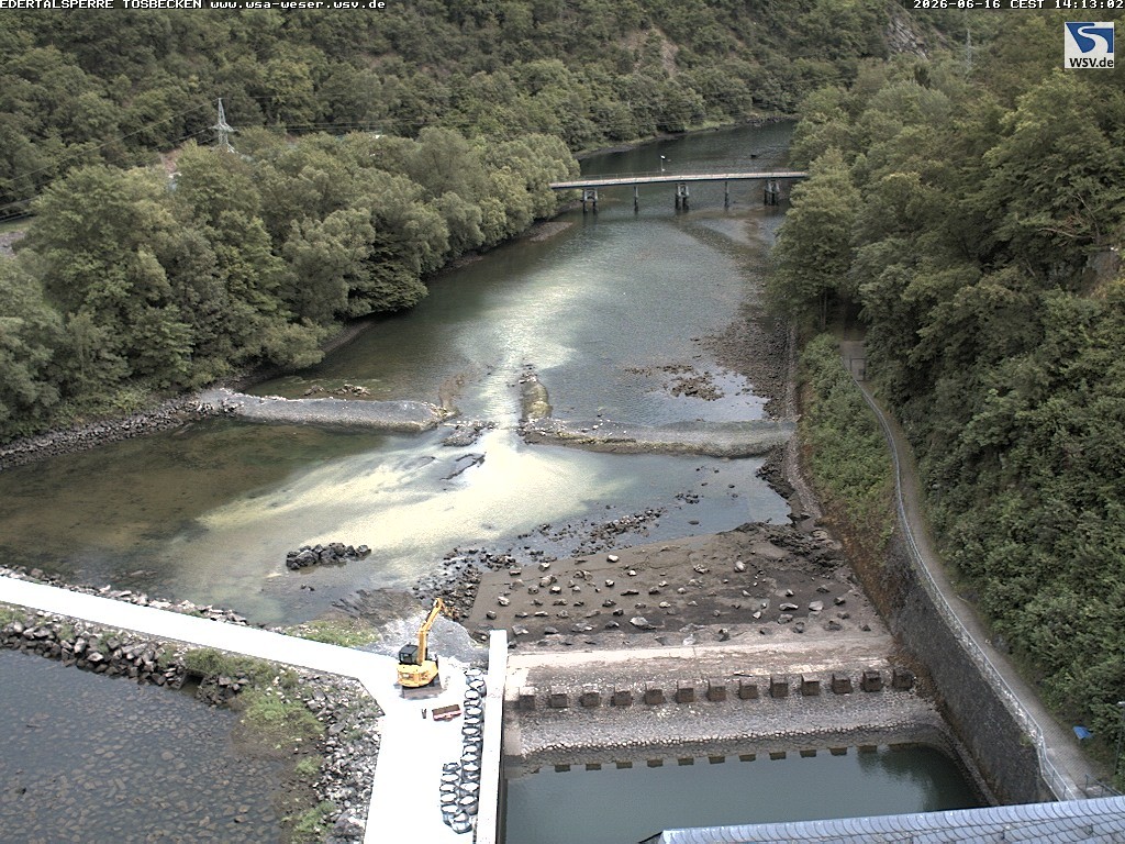 Archiv Foto Edertalsperre: Webcam Tosbecken