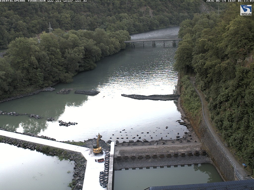 Archiv Foto Edertalsperre: Webcam Tosbecken