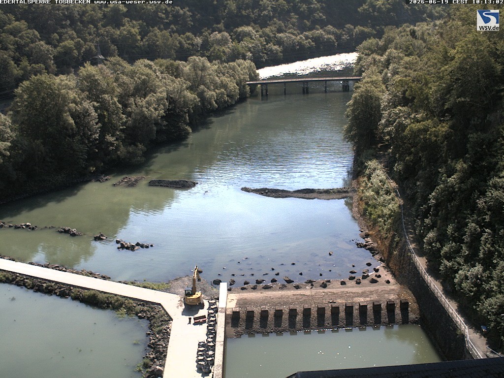 Archiv Foto Edertalsperre: Webcam Tosbecken