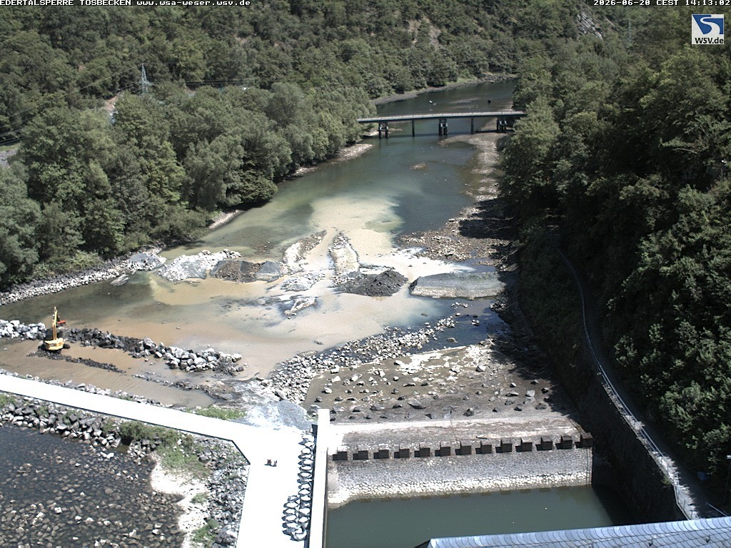 Archived image Webcam Lake Eder: Catch Basin