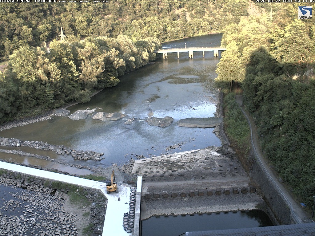 Archiv Foto Edertalsperre: Webcam Tosbecken