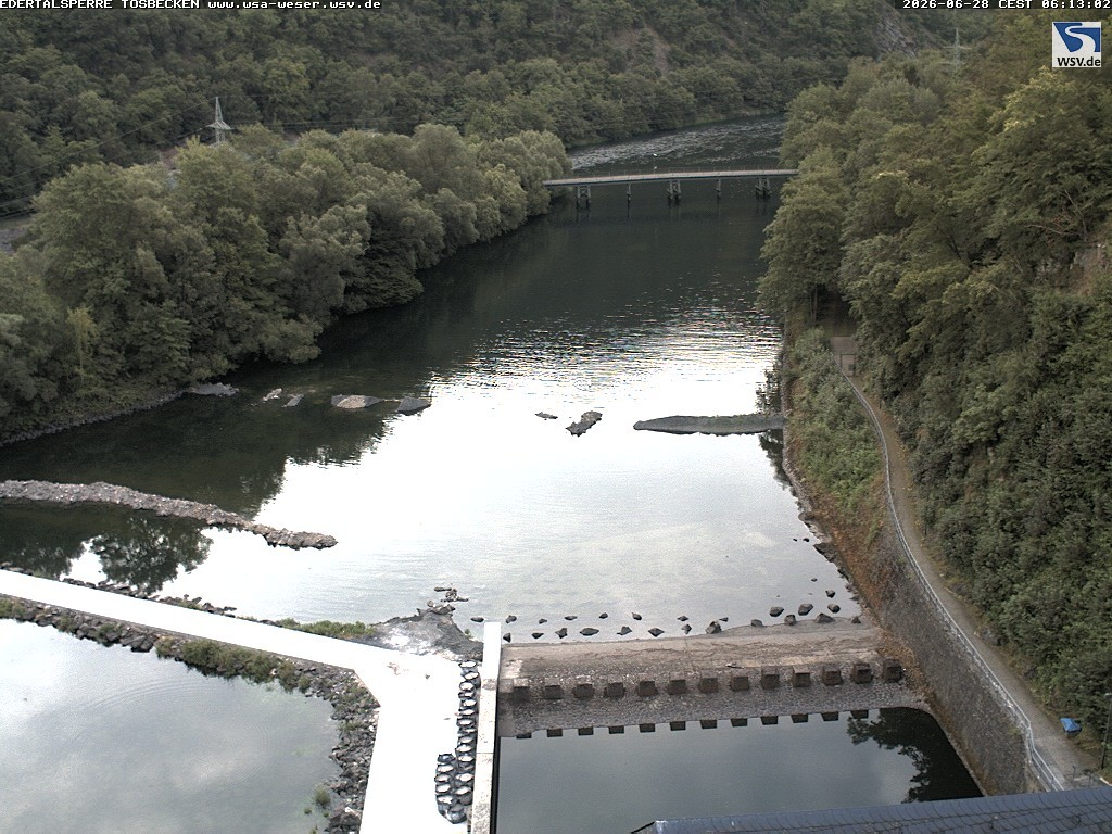 Archiv Foto Edertalsperre: Webcam Tosbecken