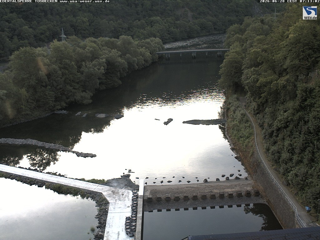 Archiv Foto Edertalsperre: Webcam Tosbecken