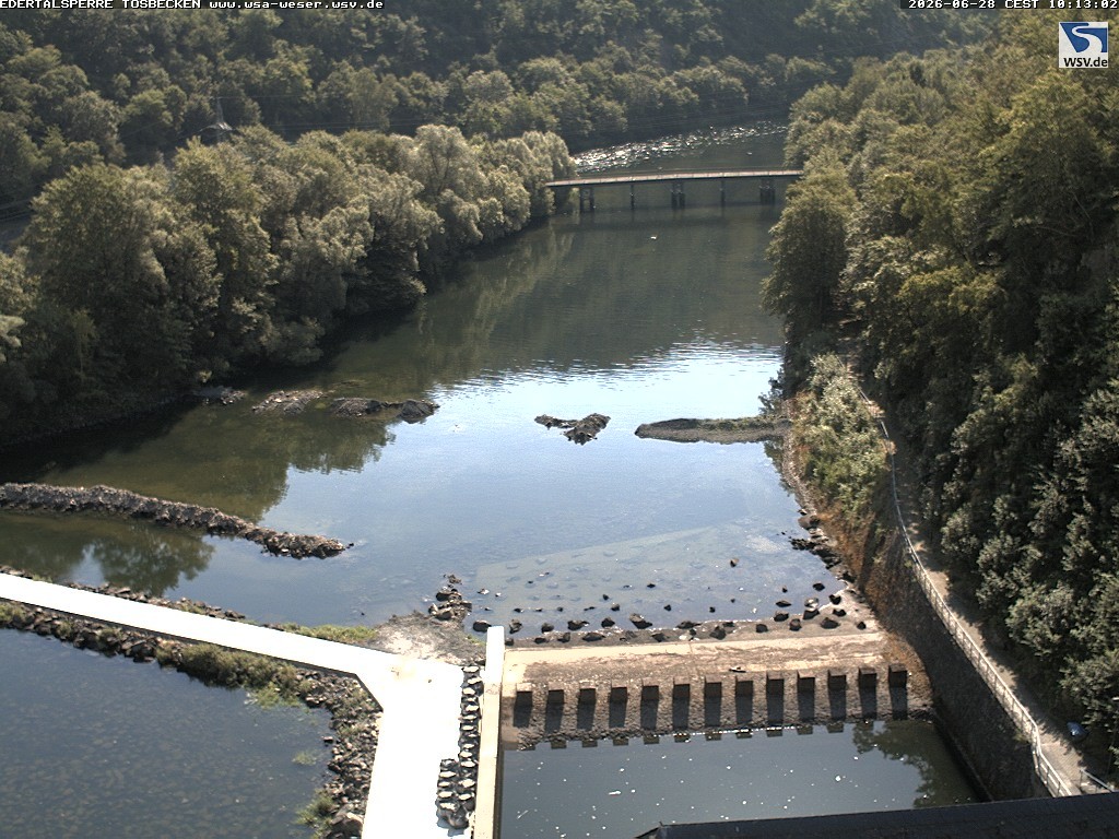 Archiv Foto Edertalsperre: Webcam Tosbecken