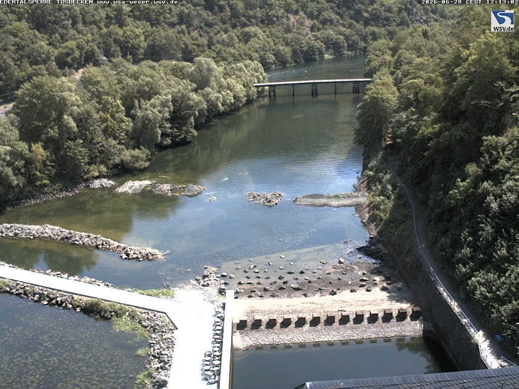 Archiv Foto Edertalsperre: Webcam Tosbecken