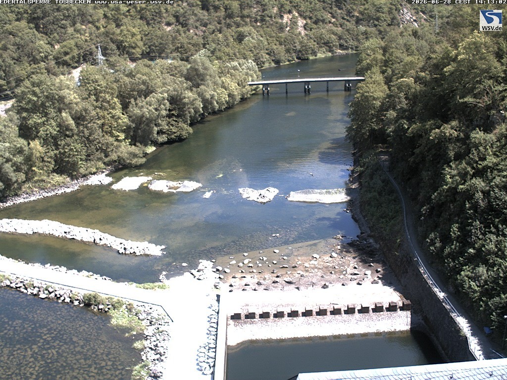 Archiv Foto Edertalsperre: Webcam Tosbecken