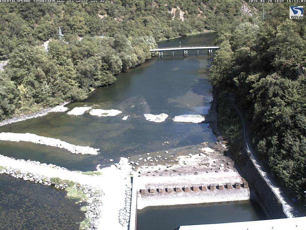 Archiv Foto Edertalsperre: Webcam Tosbecken