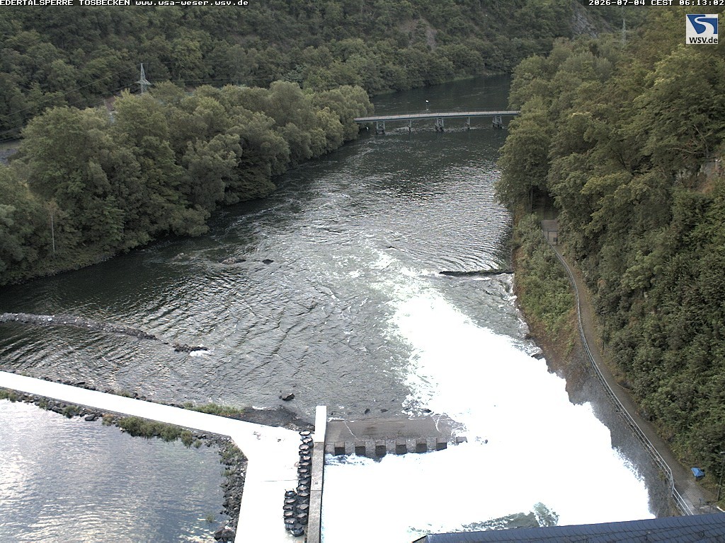 Archiv Foto Edertalsperre: Webcam Tosbecken