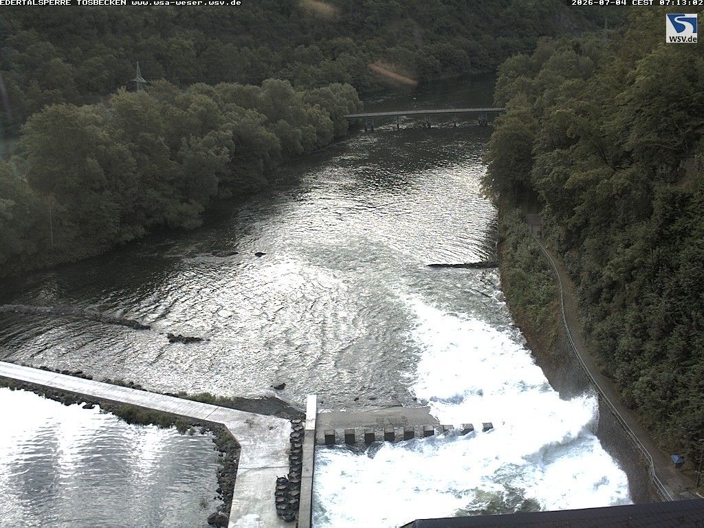 Archiv Foto Edertalsperre: Webcam Tosbecken