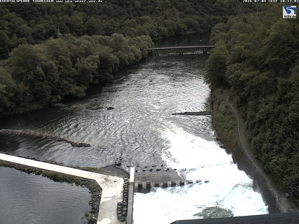 Archiv Foto Edertalsperre: Webcam Tosbecken