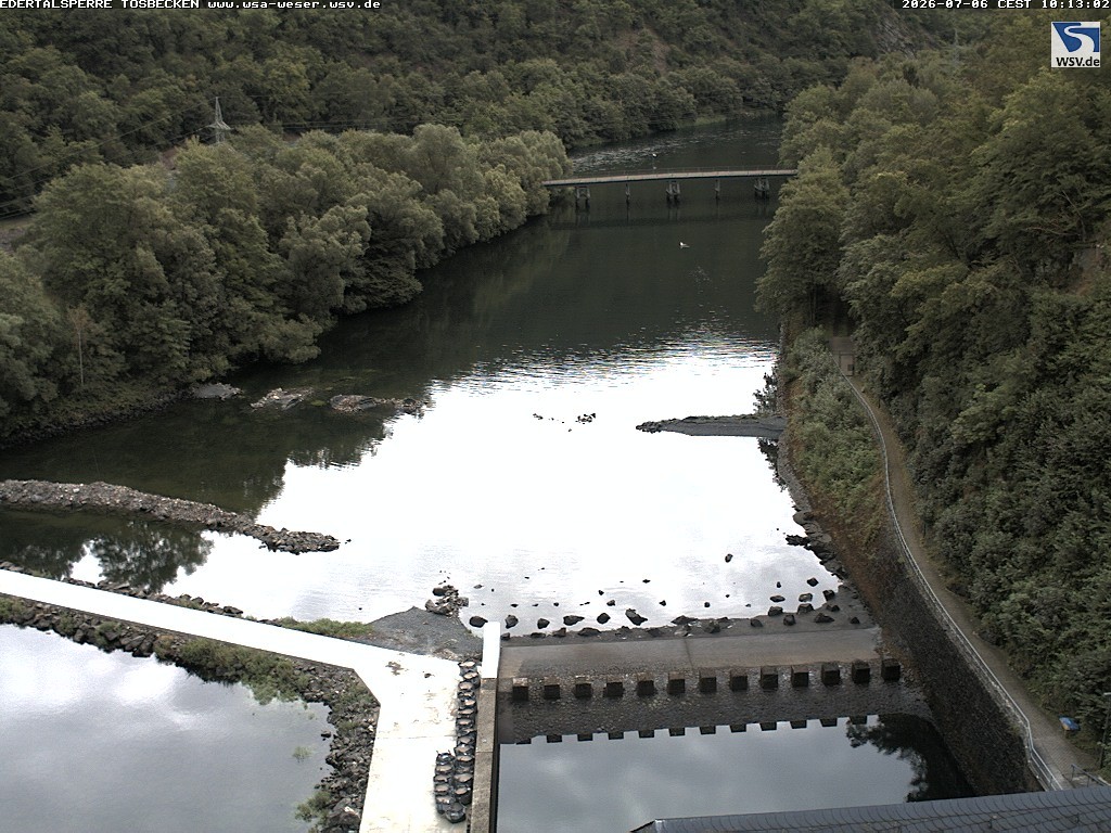 Archiv Foto Edertalsperre: Webcam Tosbecken