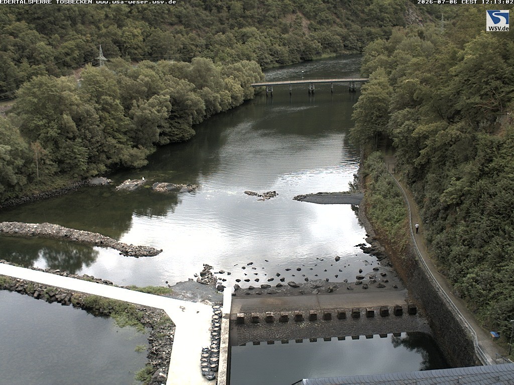 Archiv Foto Edertalsperre: Webcam Tosbecken