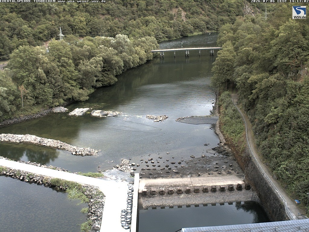 Archiv Foto Edertalsperre: Webcam Tosbecken