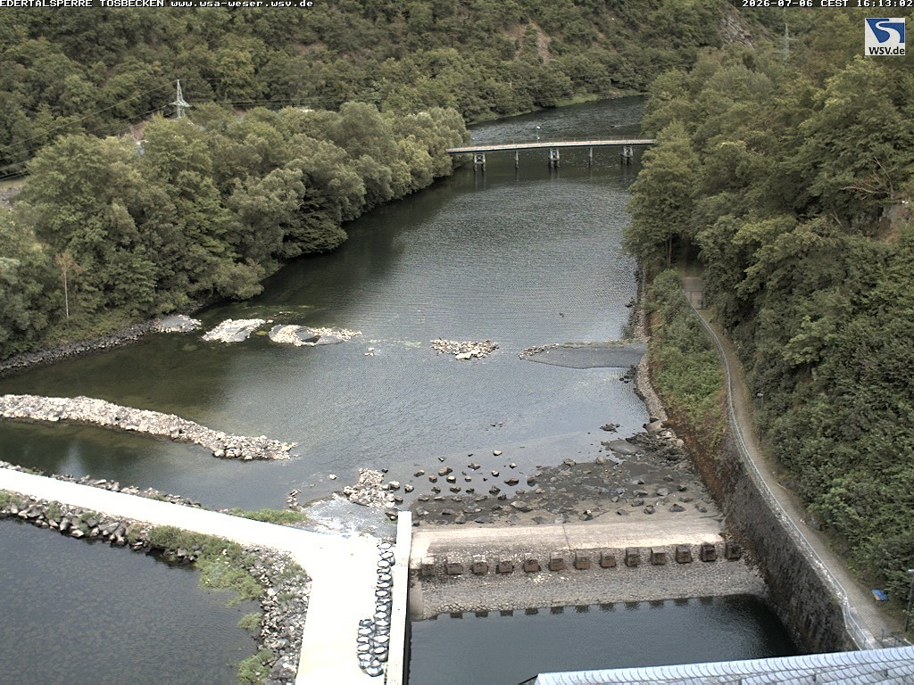 Archiv Foto Edertalsperre: Webcam Tosbecken