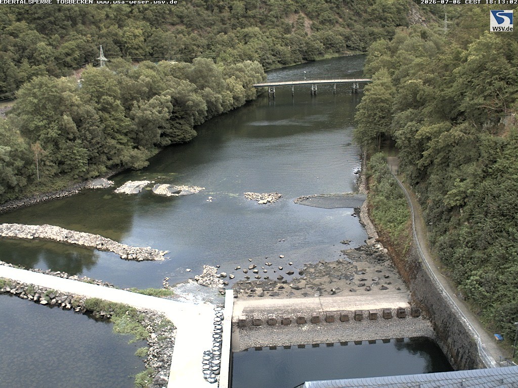 Archiv Foto Edertalsperre: Webcam Tosbecken