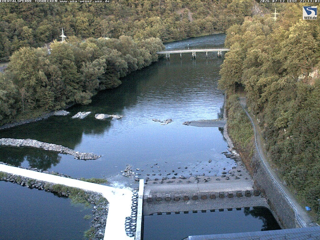 Archived image Webcam Lake Eder: Catch Basin