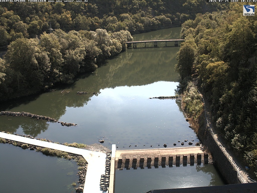 Archiv Foto Edertalsperre: Webcam Tosbecken