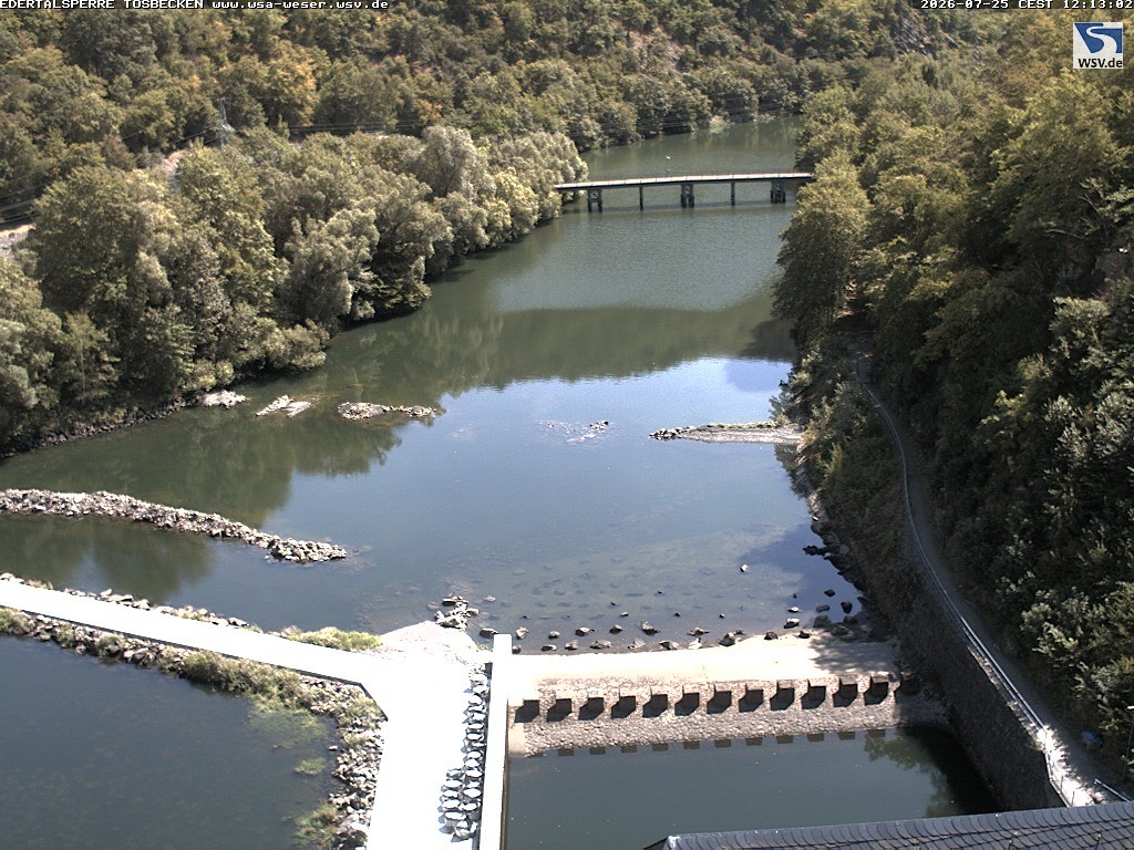 Archiv Foto Edertalsperre: Webcam Tosbecken