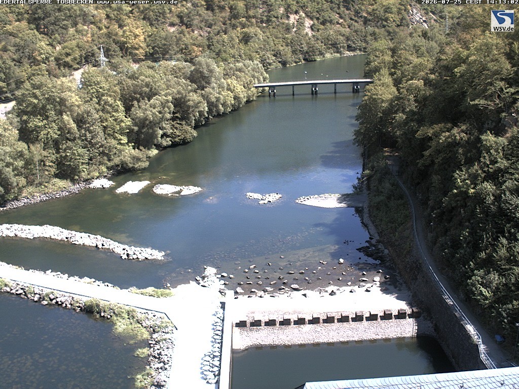 Archiv Foto Edertalsperre: Webcam Tosbecken