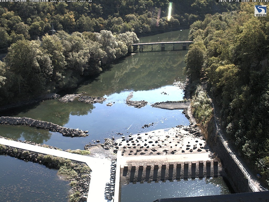 Archiv Foto Edertalsperre: Webcam Tosbecken