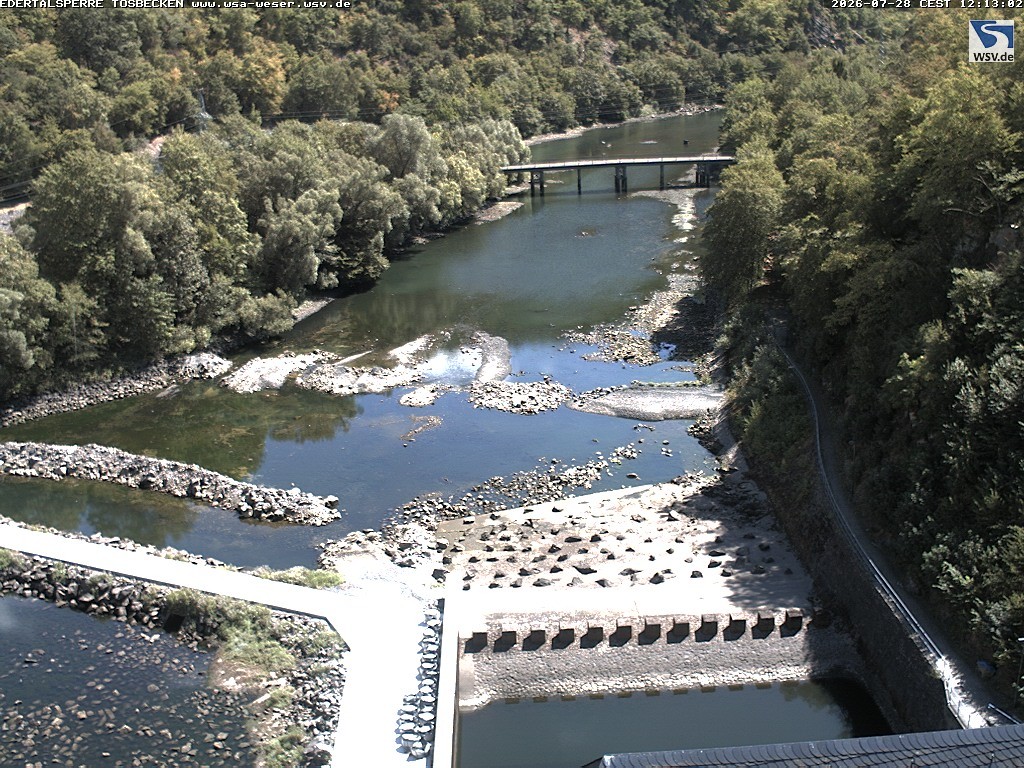 Archiv Foto Edertalsperre: Webcam Tosbecken