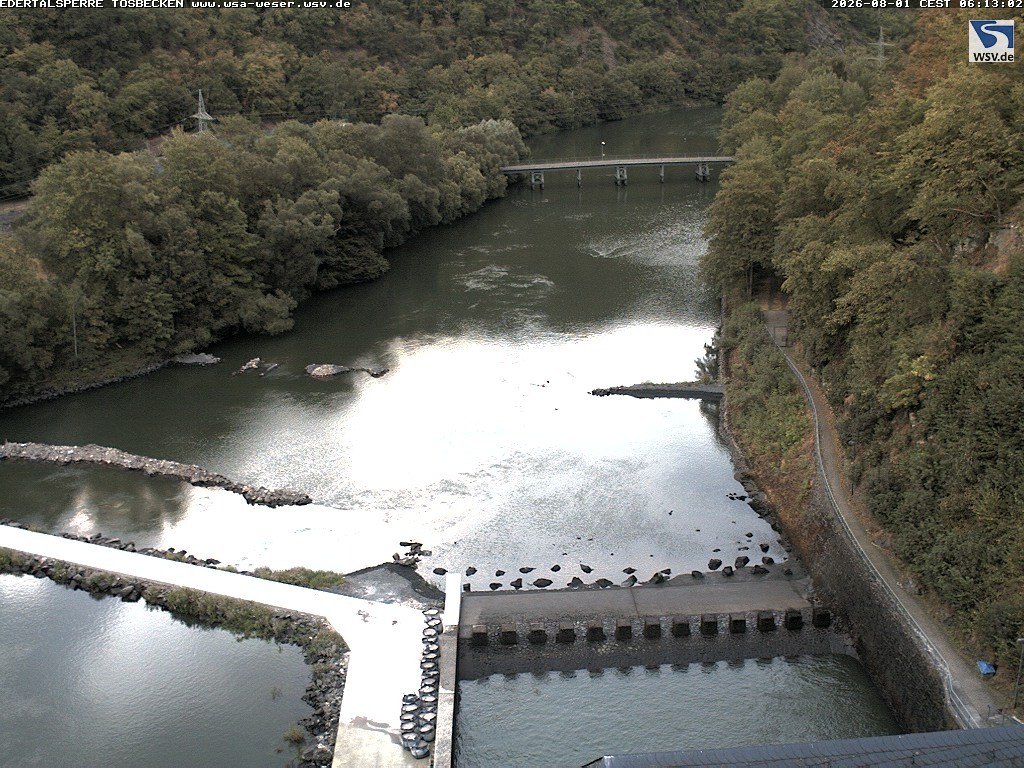Archiv Foto Edertalsperre: Webcam Tosbecken