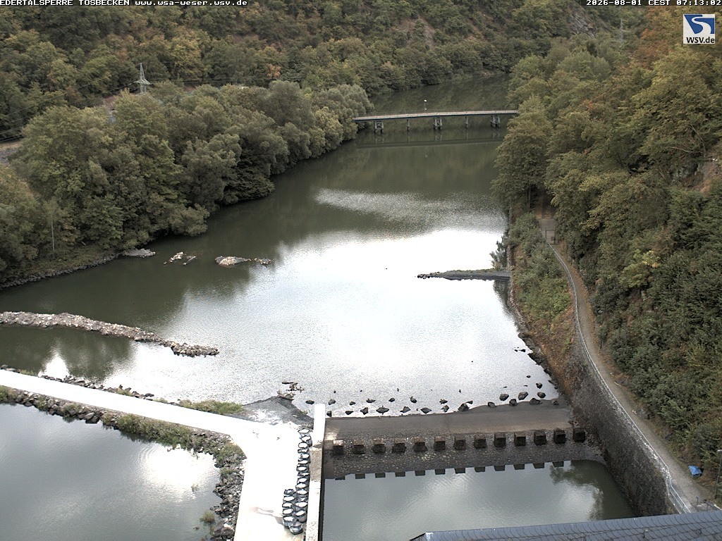Archiv Foto Edertalsperre: Webcam Tosbecken