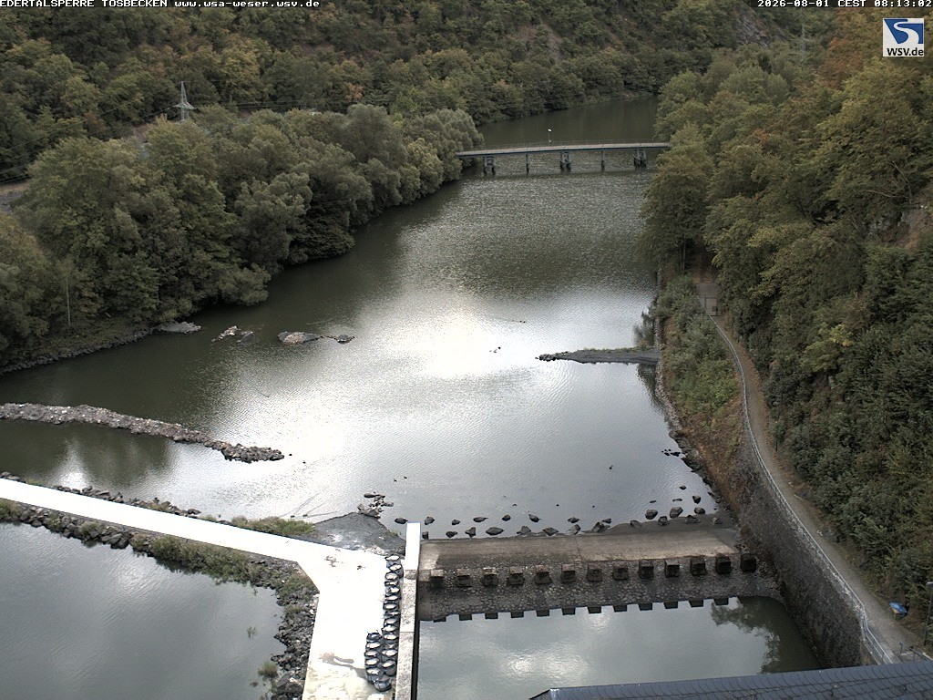 Archiv Foto Edertalsperre: Webcam Tosbecken