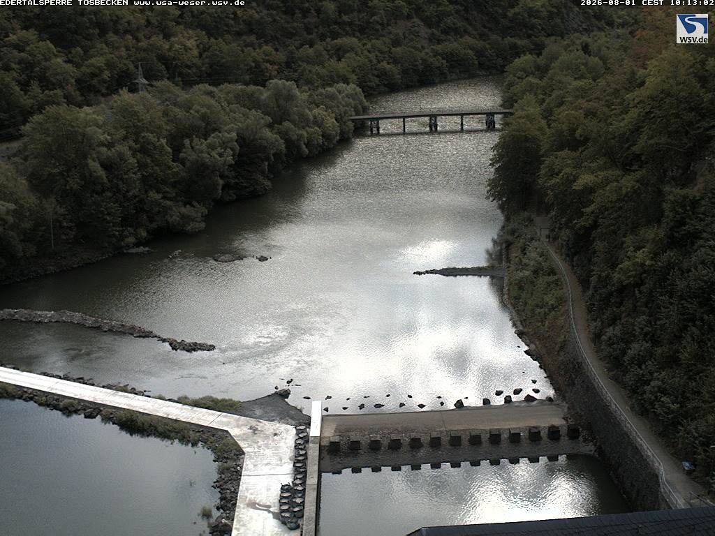 Archiv Foto Edertalsperre: Webcam Tosbecken