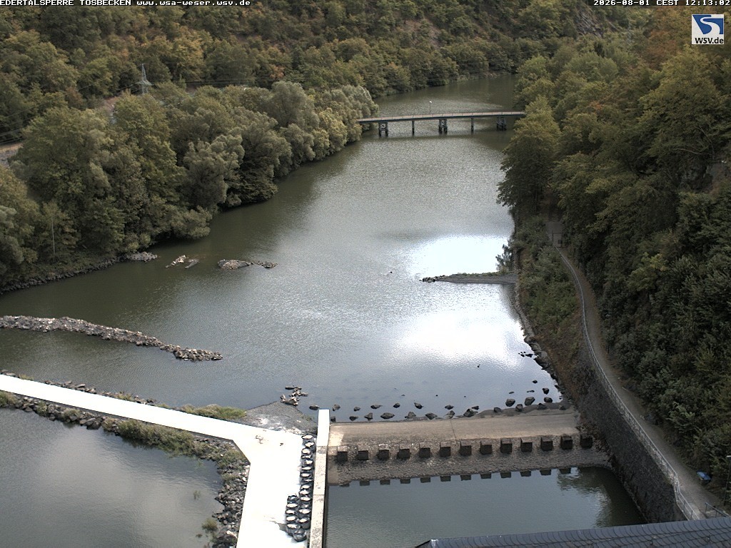 Archiv Foto Edertalsperre: Webcam Tosbecken