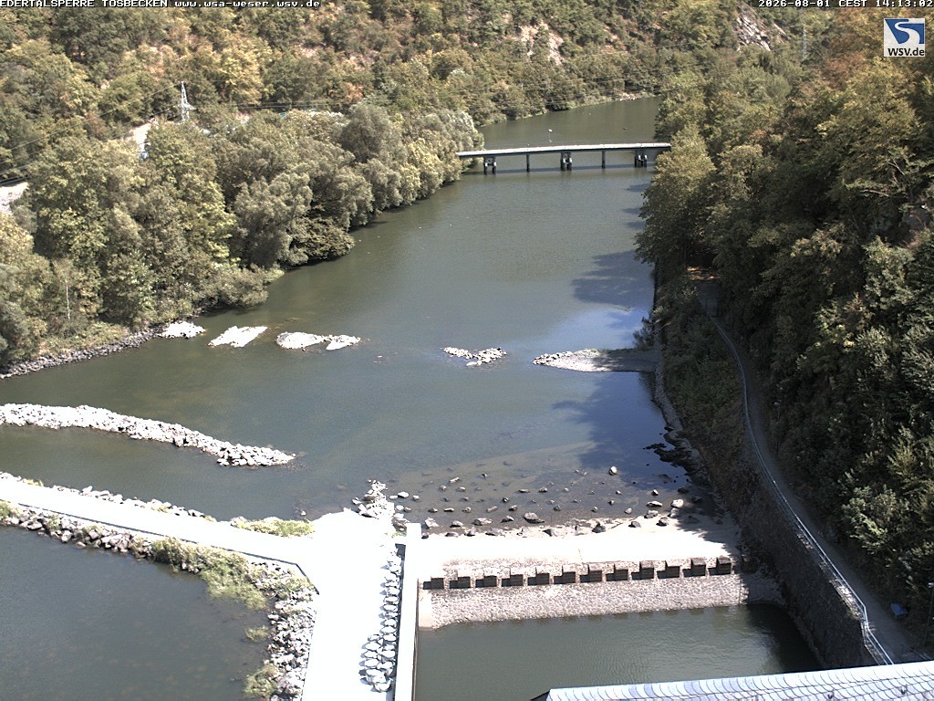 Archiv Foto Edertalsperre: Webcam Tosbecken