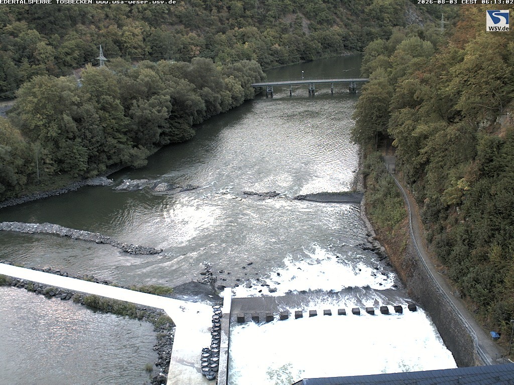 Archiv Foto Edertalsperre: Webcam Tosbecken