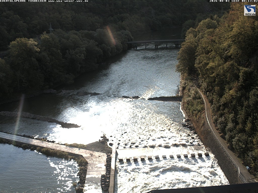 Archiv Foto Edertalsperre: Webcam Tosbecken