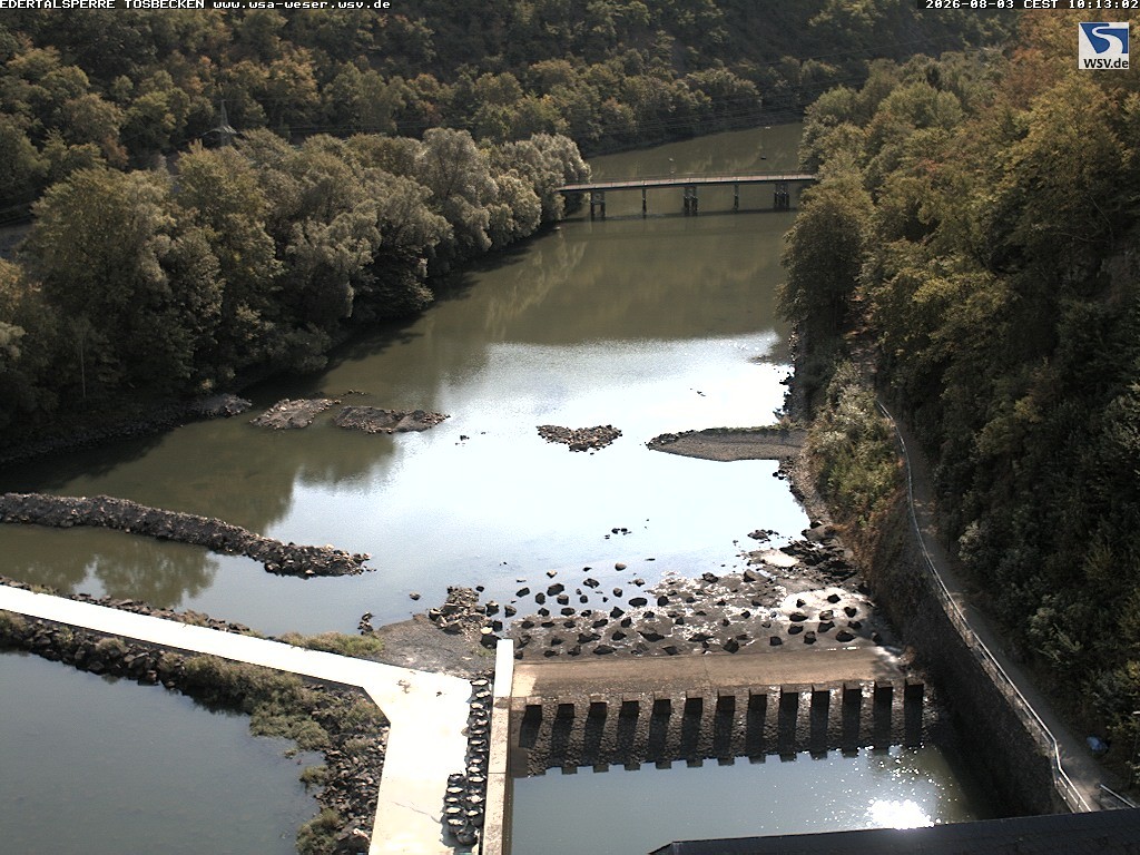 Archiv Foto Edertalsperre: Webcam Tosbecken