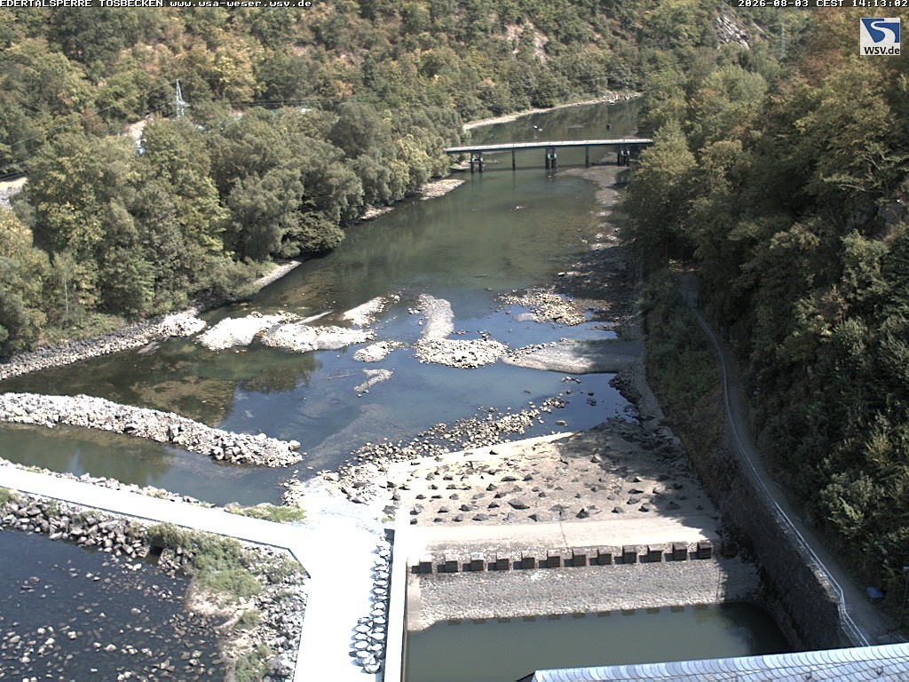 Archiv Foto Edertalsperre: Webcam Tosbecken