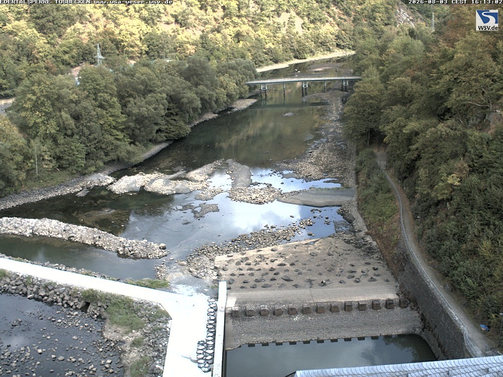 Archiv Foto Edertalsperre: Webcam Tosbecken