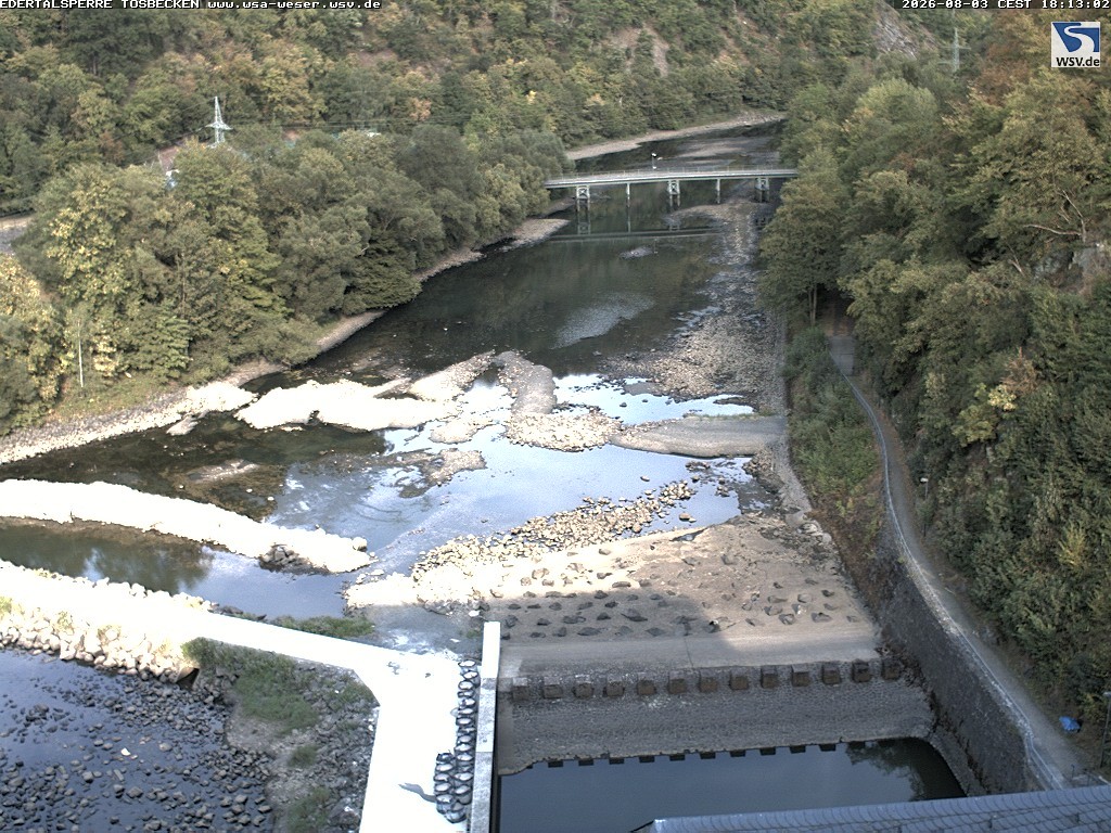Archiv Foto Edertalsperre: Webcam Tosbecken