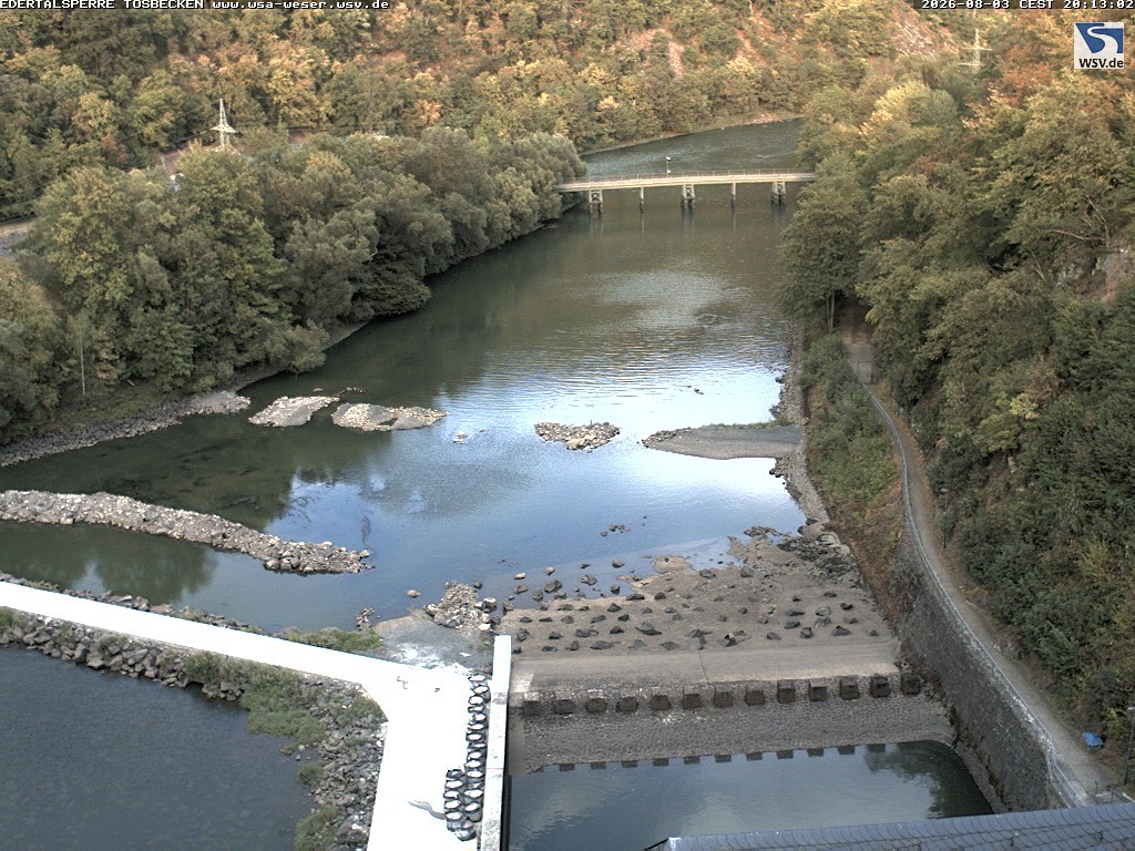 Archiv Foto Edertalsperre: Webcam Tosbecken